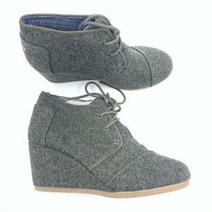 toms wedge ankle boots